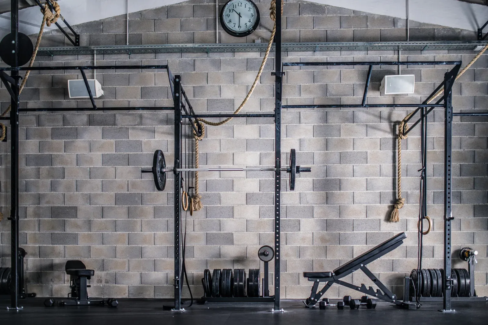 Gym interior set up for training sessions of any length