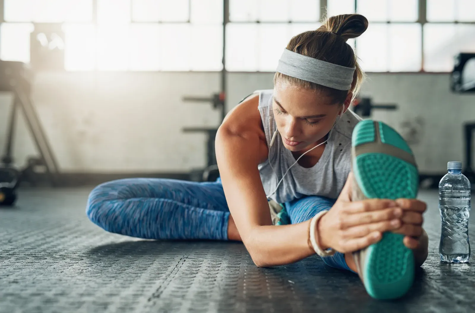 Woman staying consistent with her everyday fitness routine