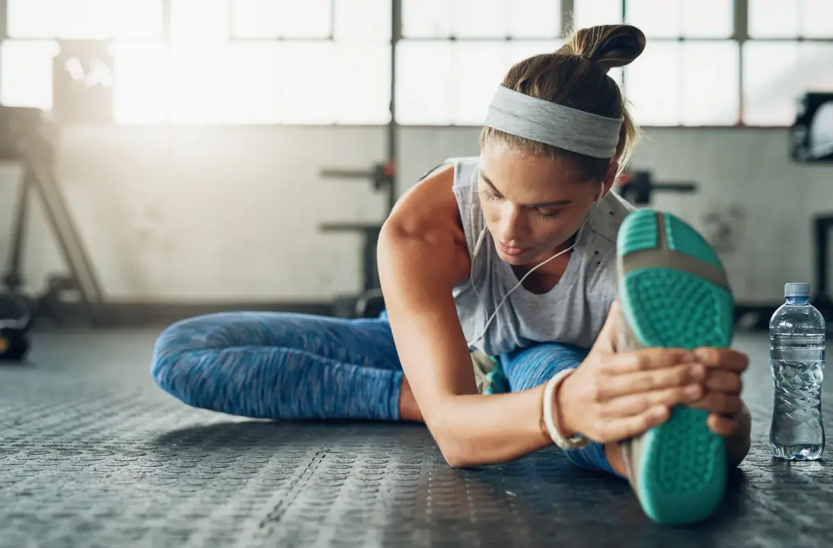 Woman staying consistent with her everyday fitness routine