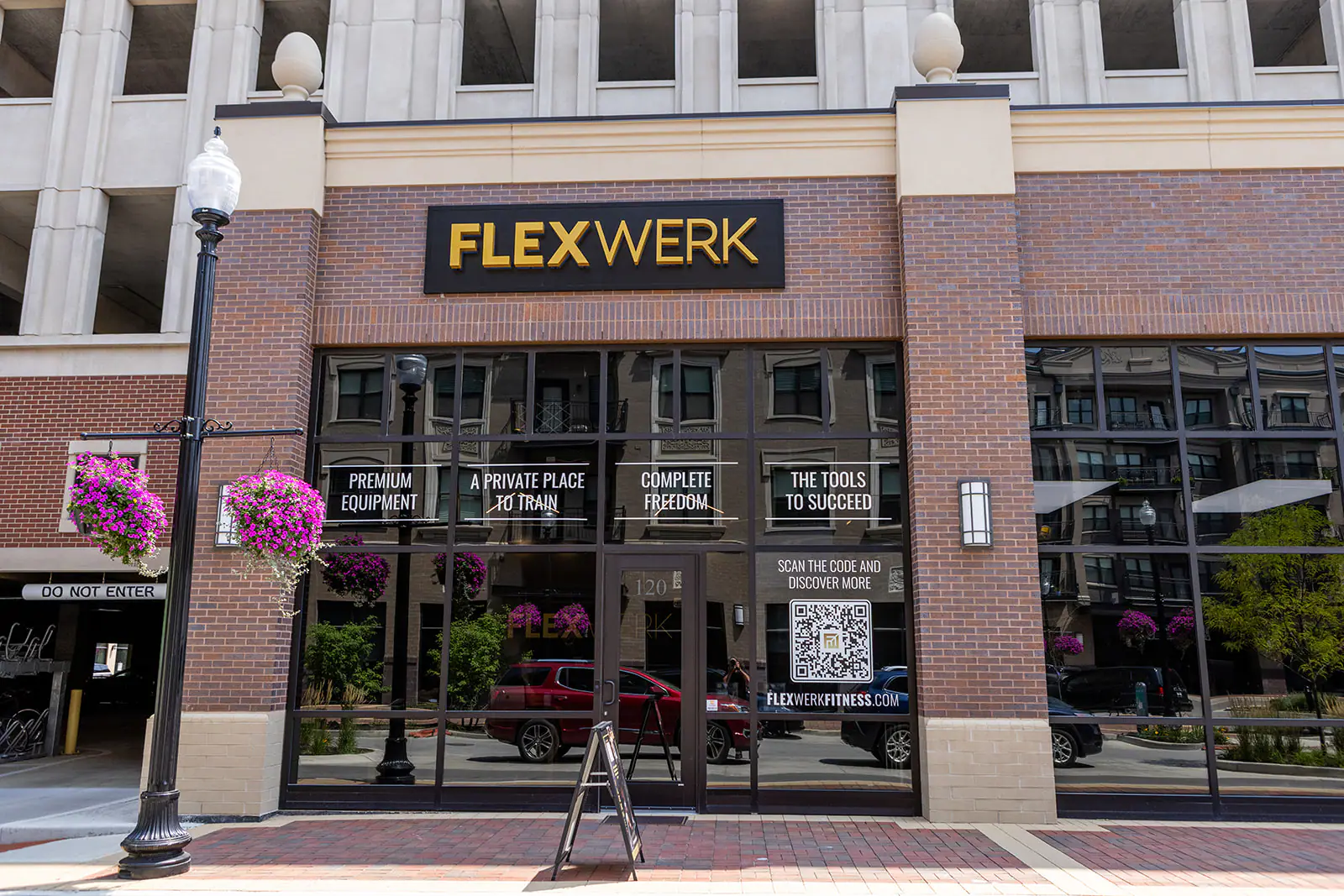The FlexWerk storefront at Carmel City Center
