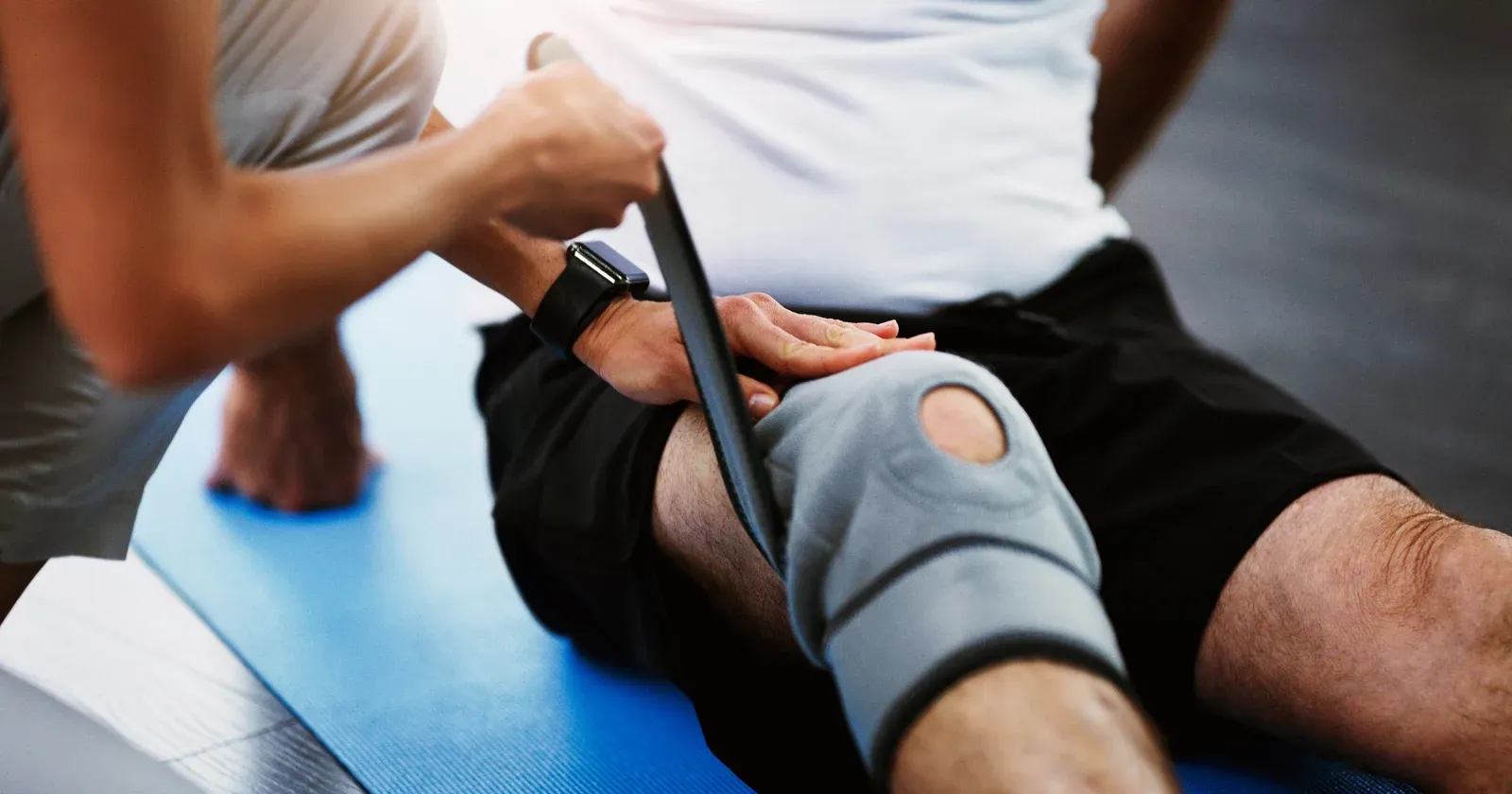 Treating a training injury to help the healing process along