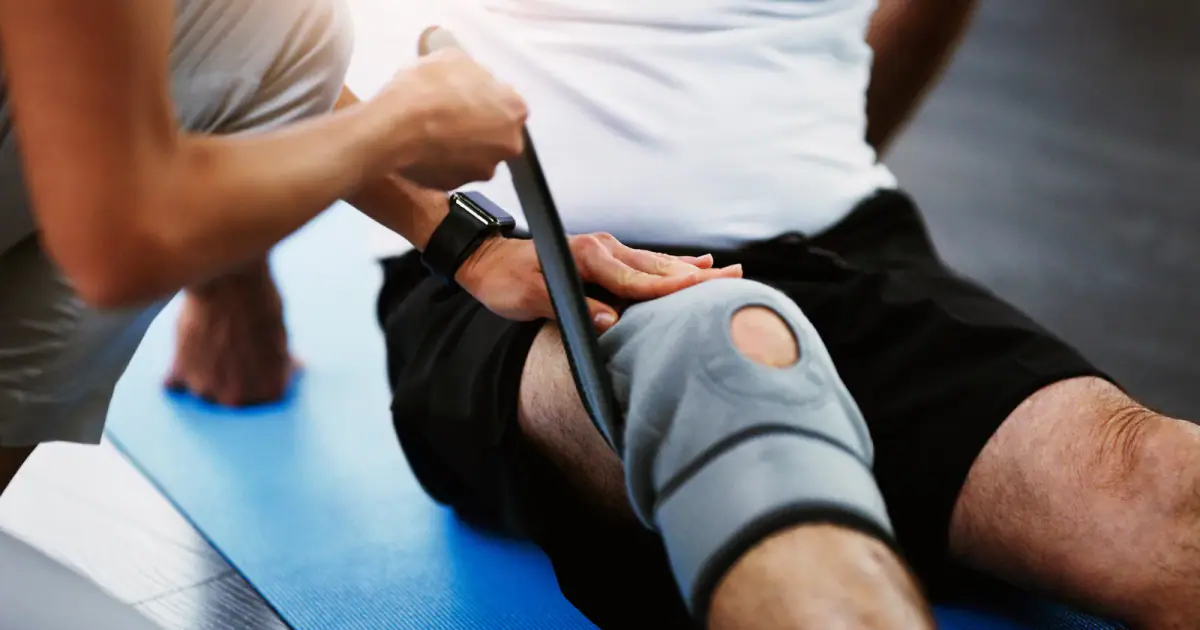 Treating a training injury to help the healing process along